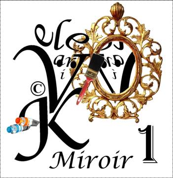 Miroir peint